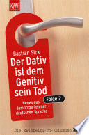 Cover of Der Dativ ist dem Genitiv sein Tod. Folge 2