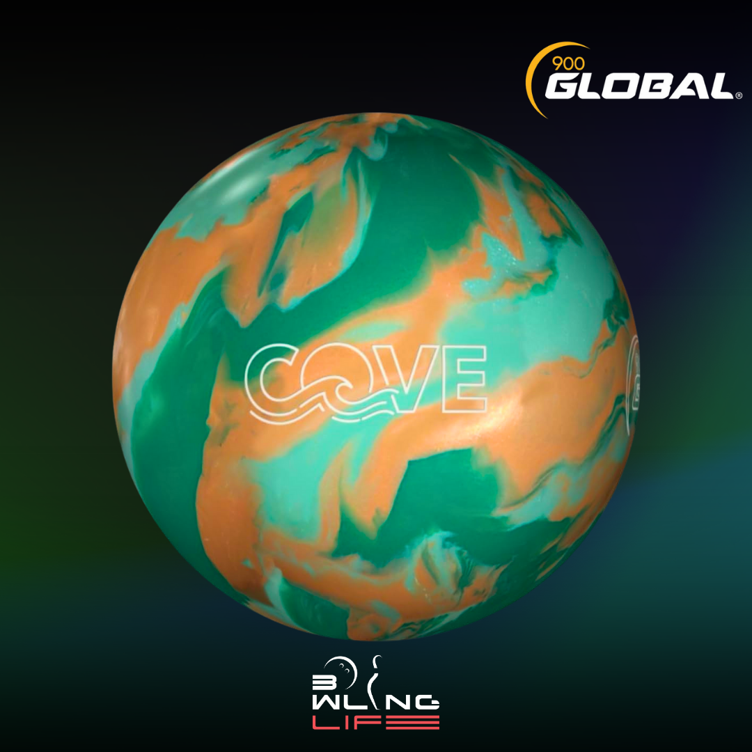 900 Global Cove bowling ball with RB 85 Hybrid coverstock and Magna A.I. symmetric core