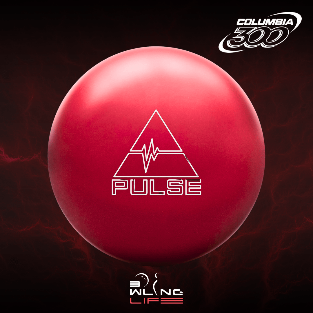 Columbia 300 Pulse bowling ball with HK22 Hyperflex Solid coverstock and Pulse PowerCOR core