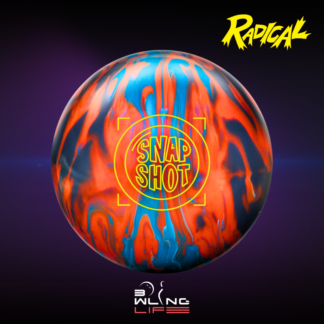 Radical Snapshot Hybrid bowling ball with HK22C+ Hybrid cover and Snapshot Symmetric core