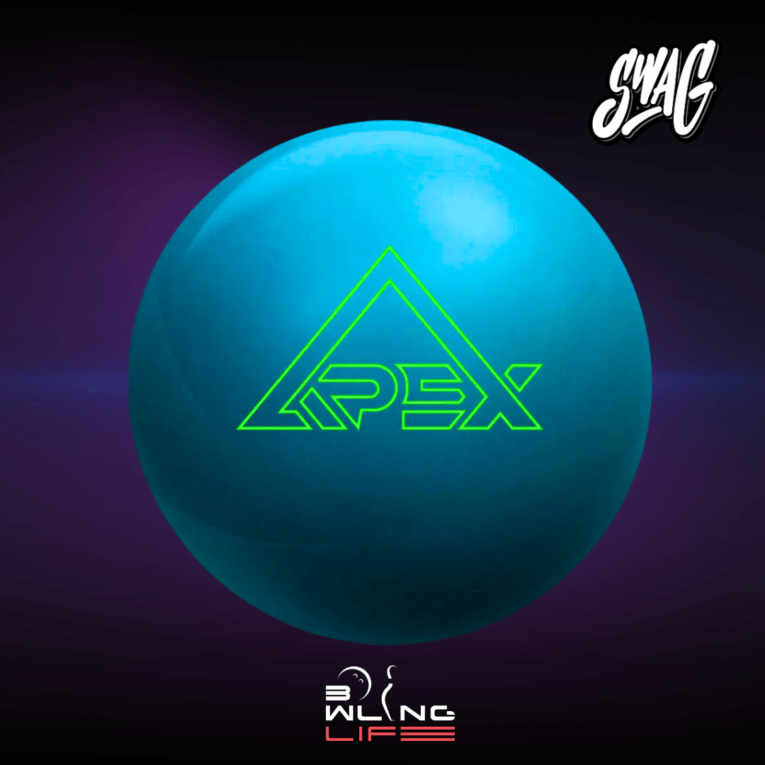 SWAG APEX Solid bowling ball with APEX Solid coverstock and APX V1 symmetric core