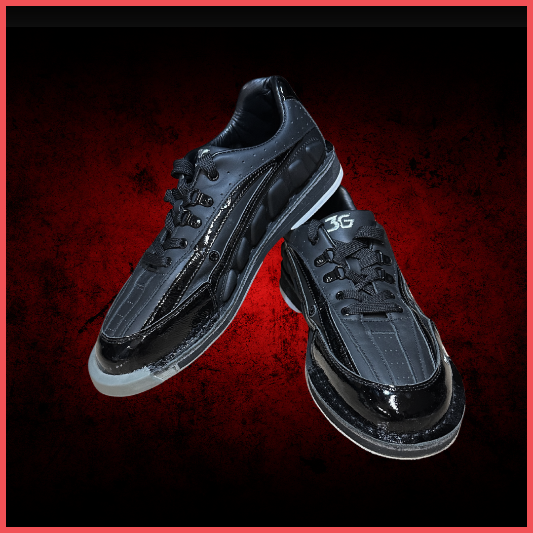 3G Tour Black premium bowling shoes 2025 used by pros like Jason Belmonte