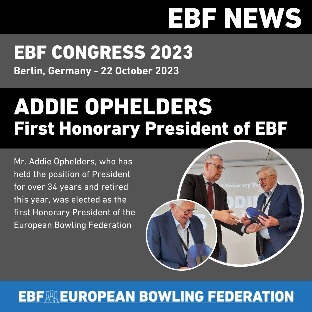 Addie Ophelders - First Honorary President of EBF