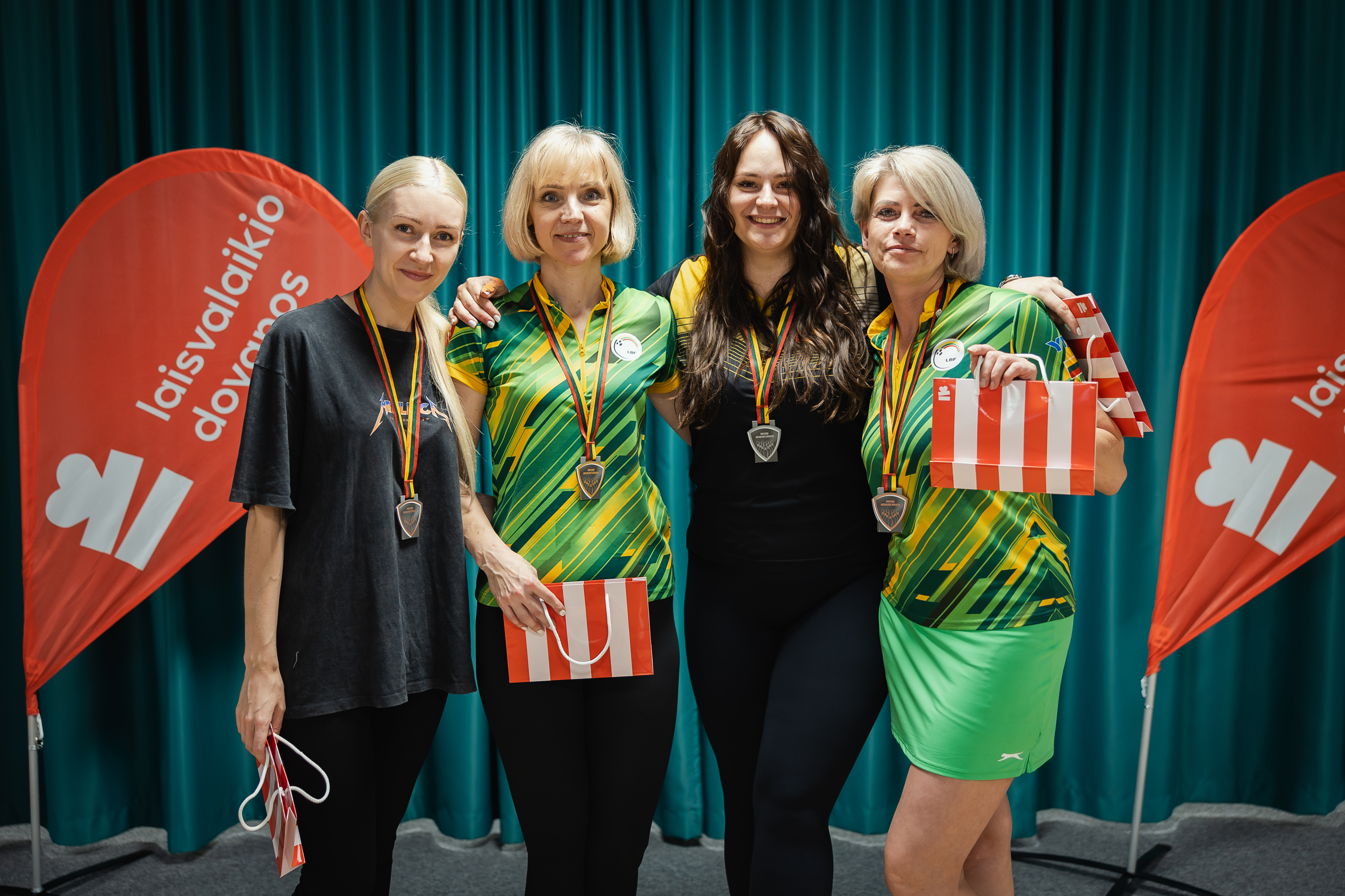 Women's Division Winners at Lithuanian Bowling Championships