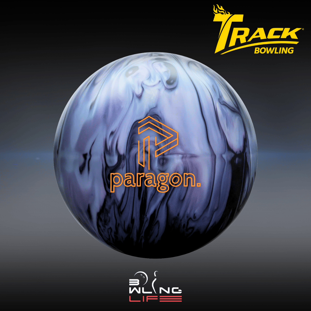 Track Paragon Shadow bowling ball featuring I-Core 3.0 and QR-12 Hybrid cover