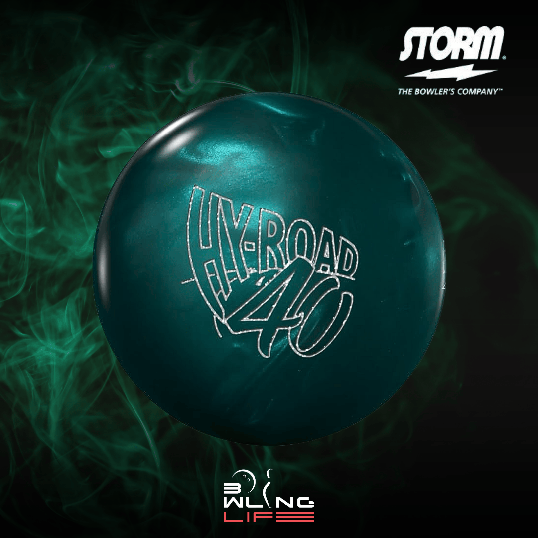 Storm Hy-Road 40 bowling ball with Inverted Fe² core and A1S Pearl coverstock