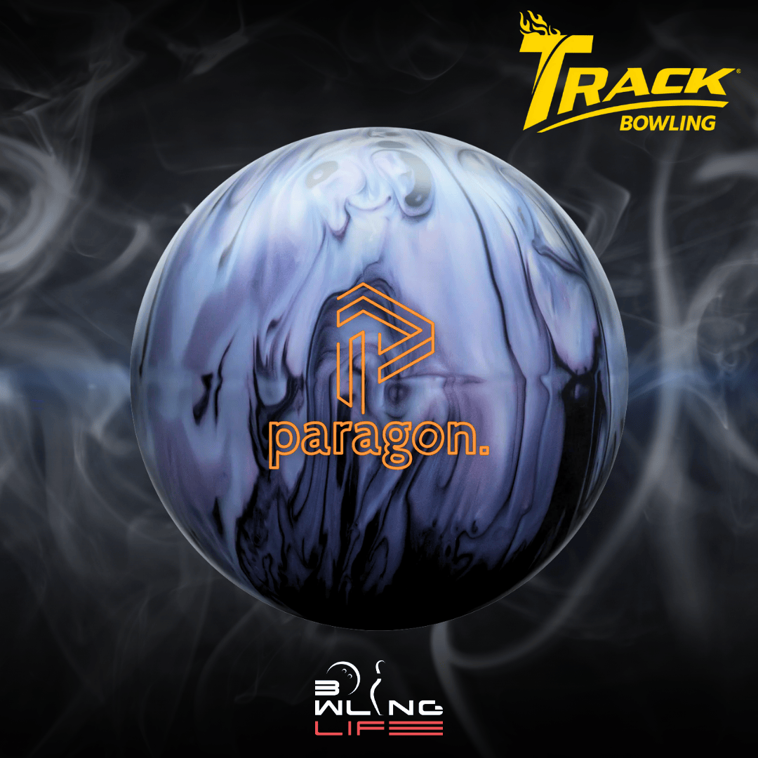 Track Paragon Shadow bowling ball featuring I-Core 3.0 and QR-12 Hybrid cover