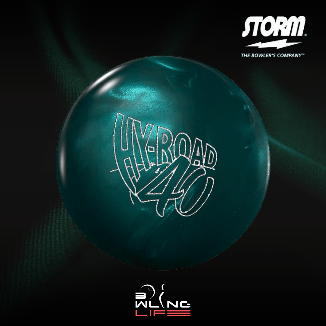 Storm Hy-Road 40 bowling ball with Inverted Fe² core and A1S Pearl coverstock