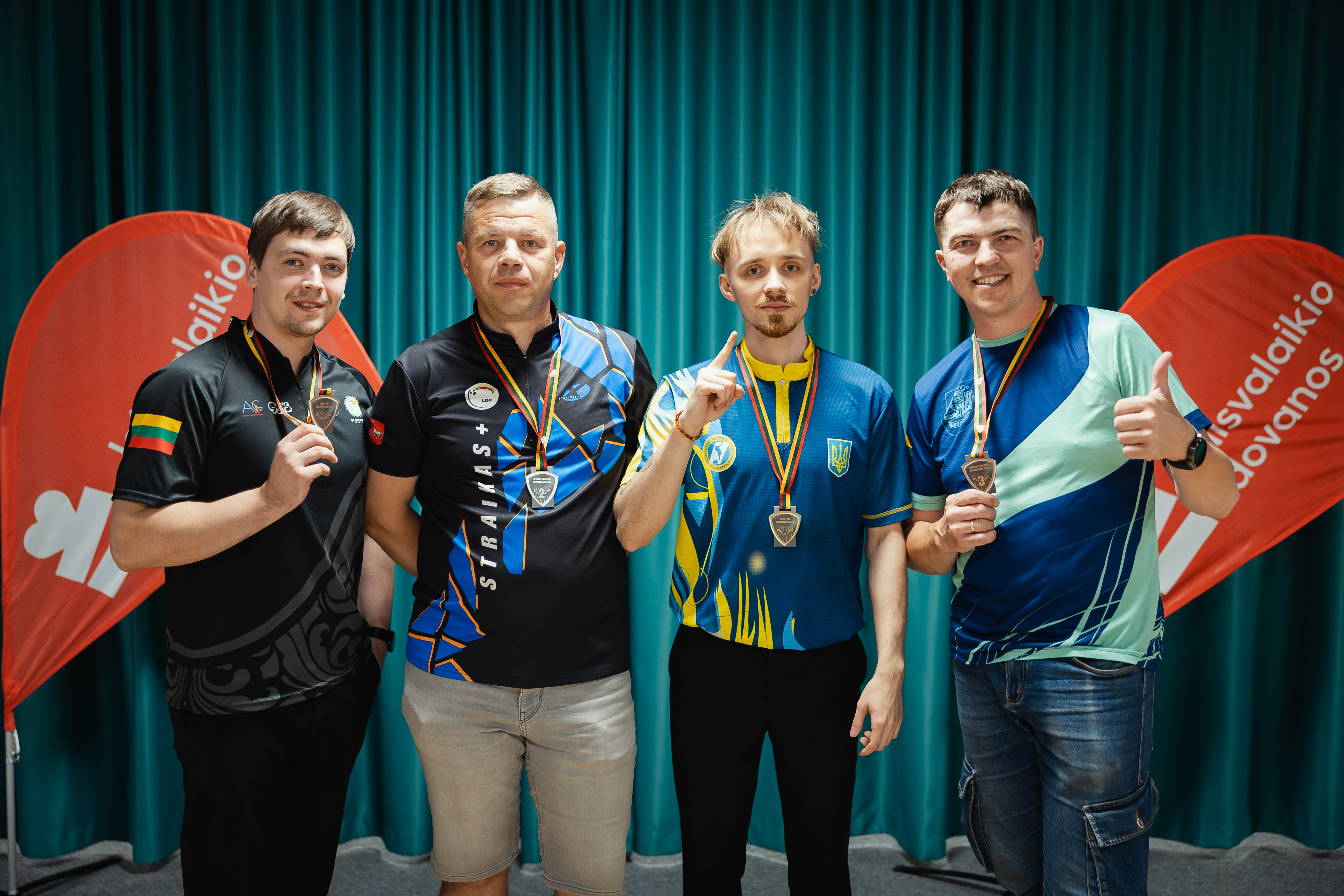 Men's under 190 avg. Division Winners at Lithuanian Bowling Championships