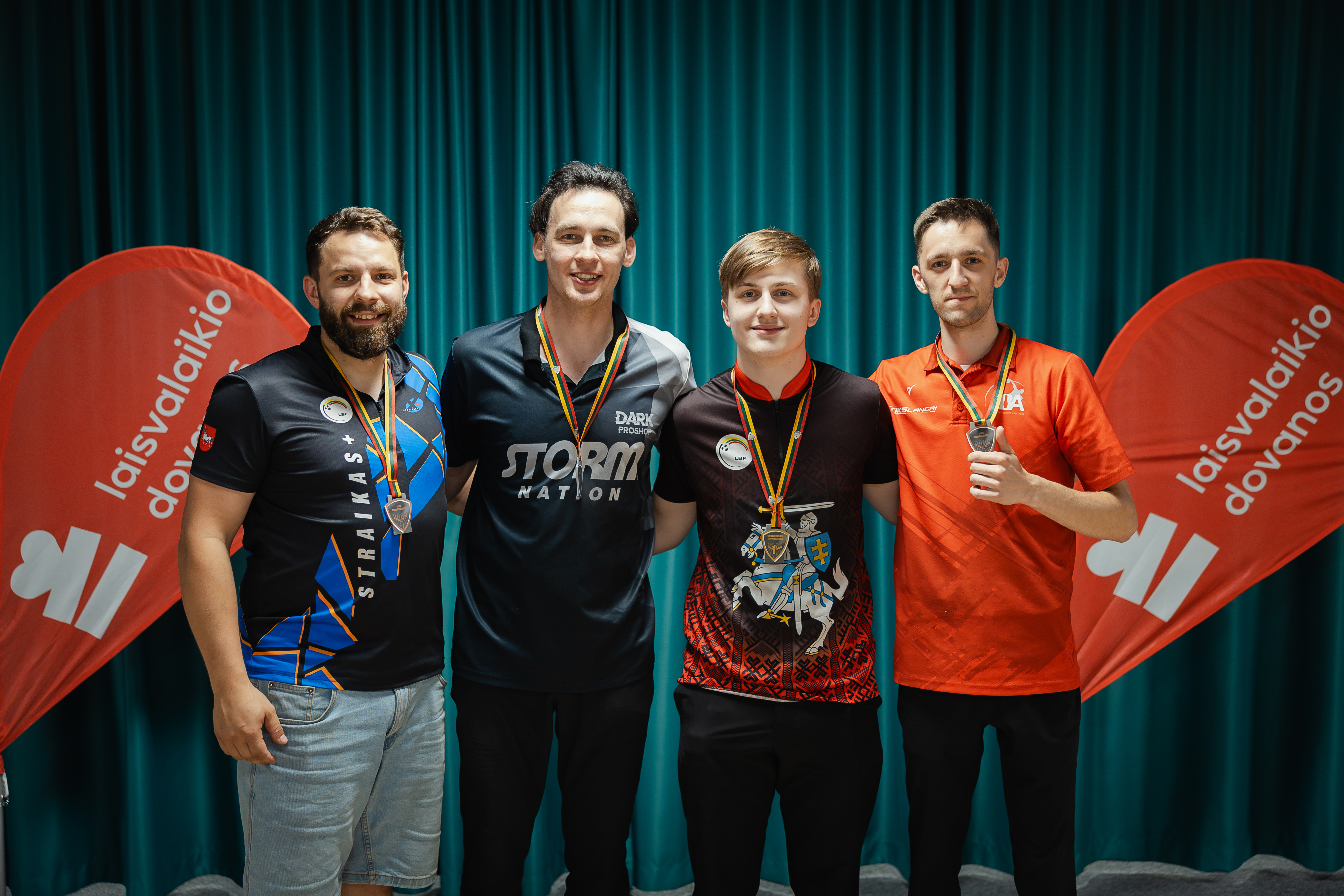 Men's Division Winners at Lithuanian Bowling Championships