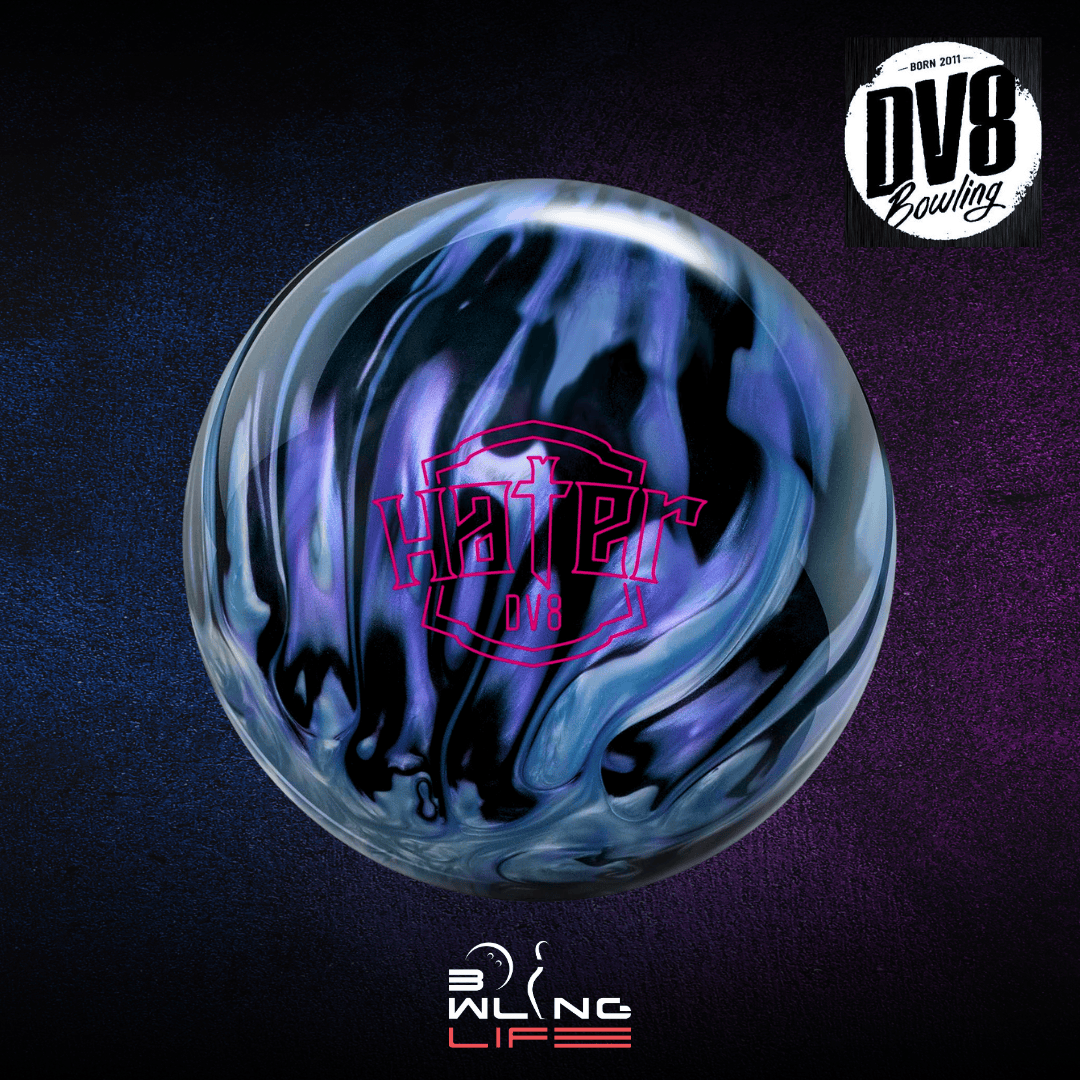 DV8 Hater Pearl bowling ball with HK22C Havoc Pearl coverstock and asymmetric Hater core review