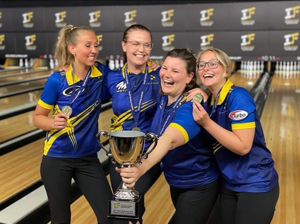 J. Wegner, A. Andersson, J. Hermansson and C. Wegner / source: Swedich Bowling Association
