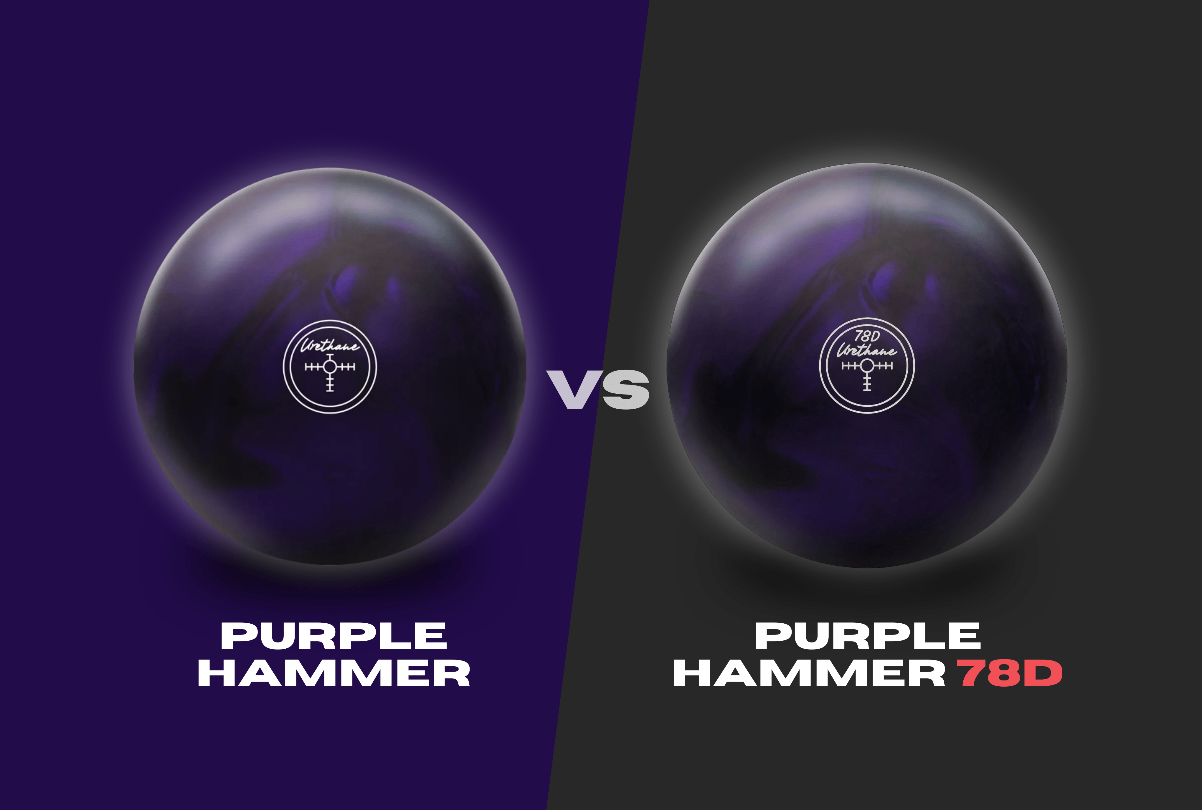 Hammer Purple Pearl Urethane 78D vs. Original: Comparison