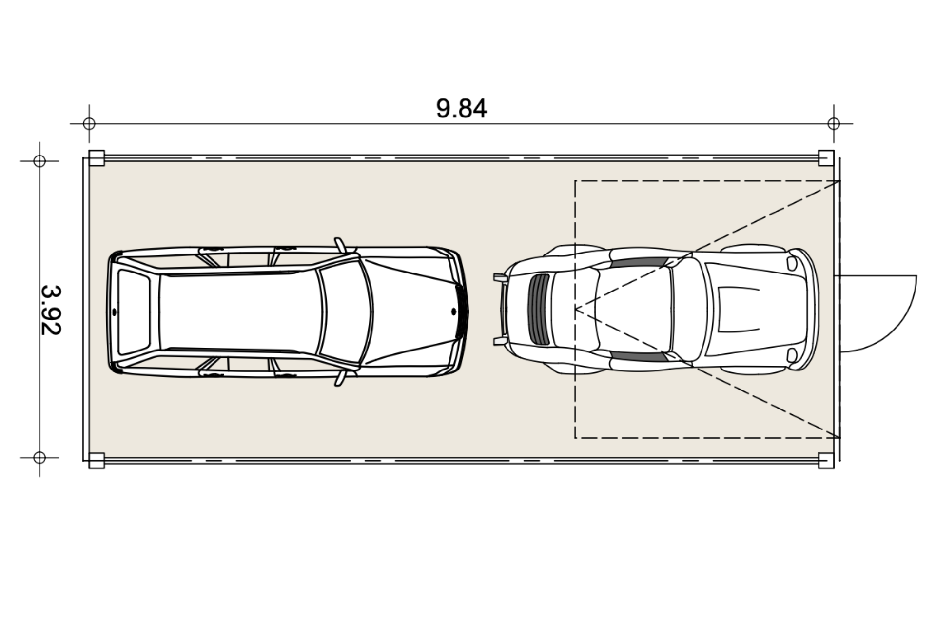 Lagereinheit Typ B - Einzeleinheit Grundriss