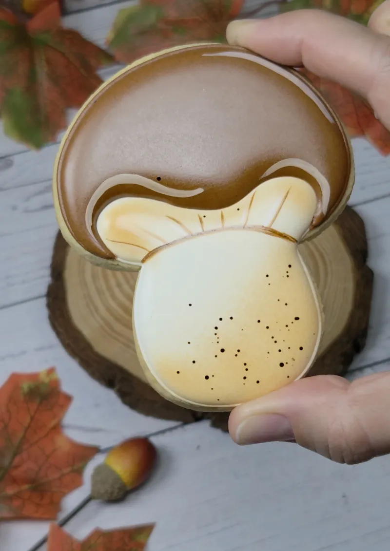 Mooshroom decorated cookie