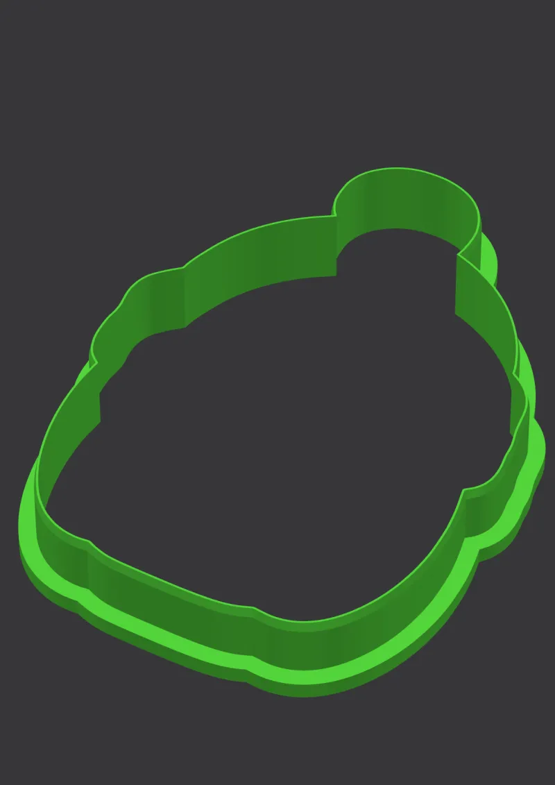 Beanie Pumpkin STL cookie cutter 3D preview