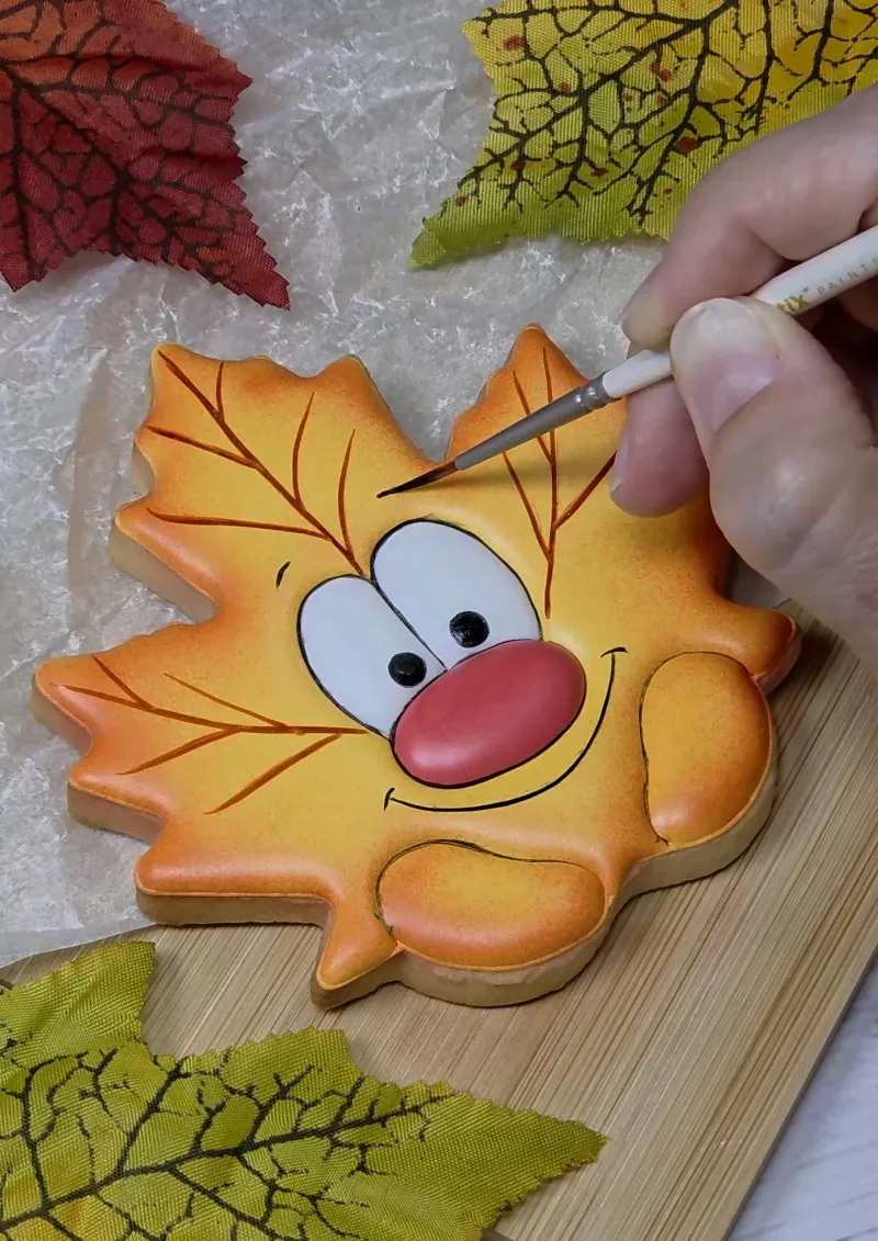 Maple Leaf decorated cookie