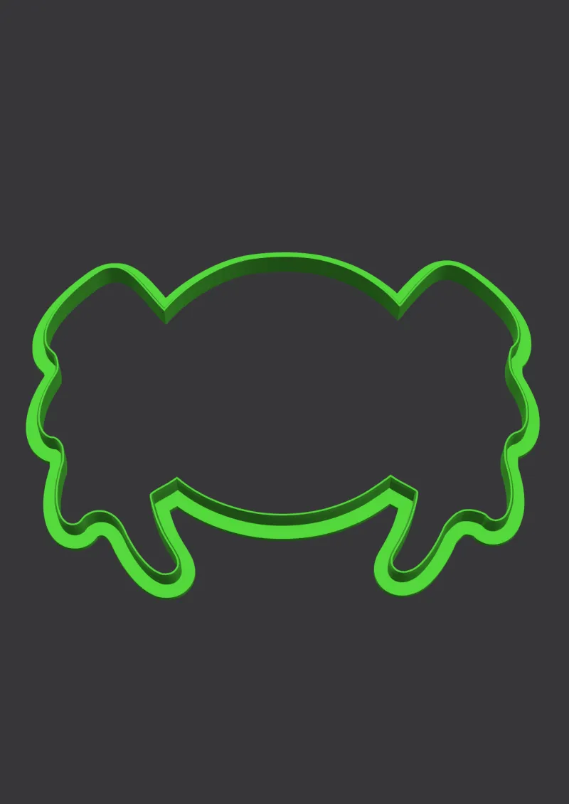 Spooky Spider STL cookie cutter 3D preview