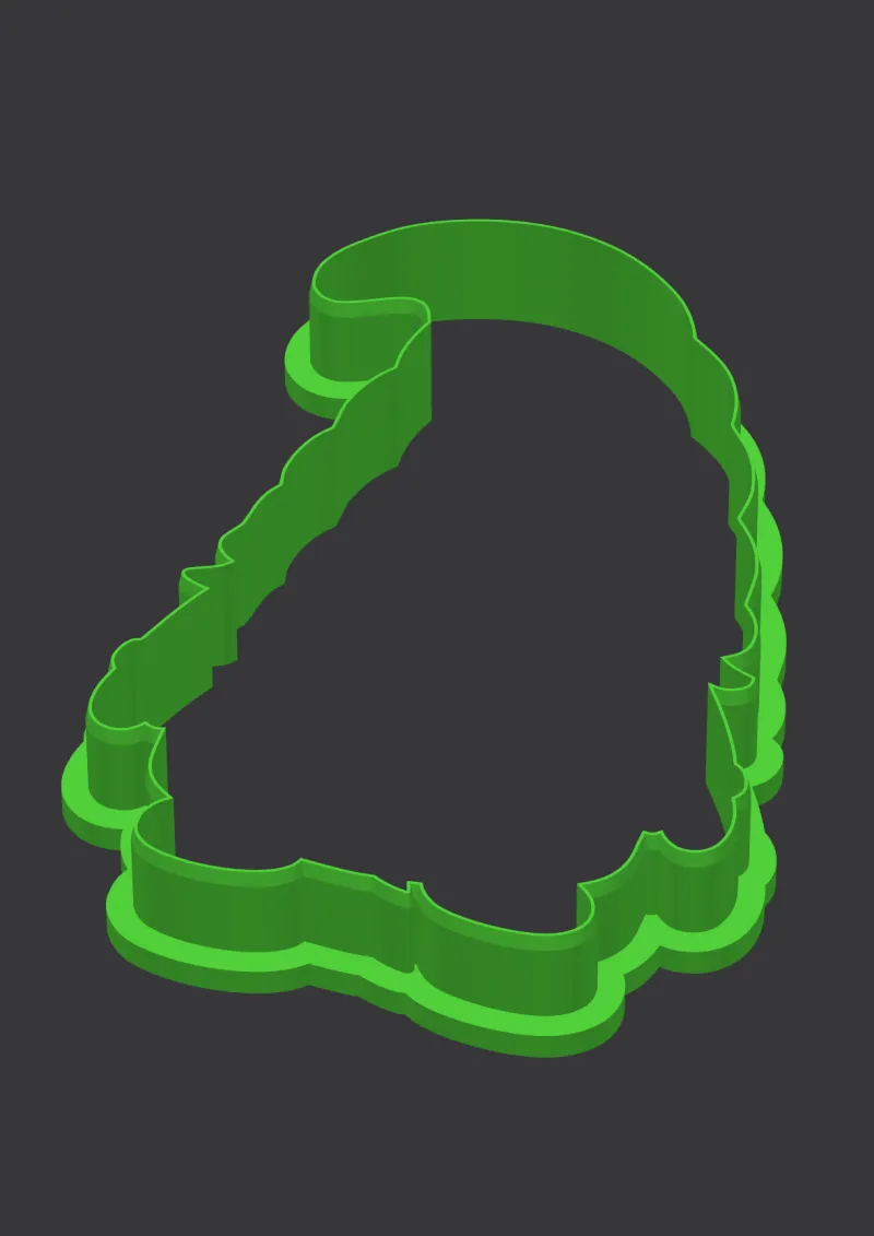 Cozy Gnome STL cookie cutter 3D preview