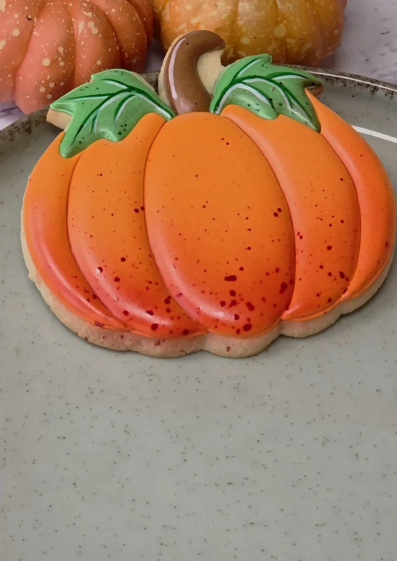 Autumn Pumpkin decorated cookie
