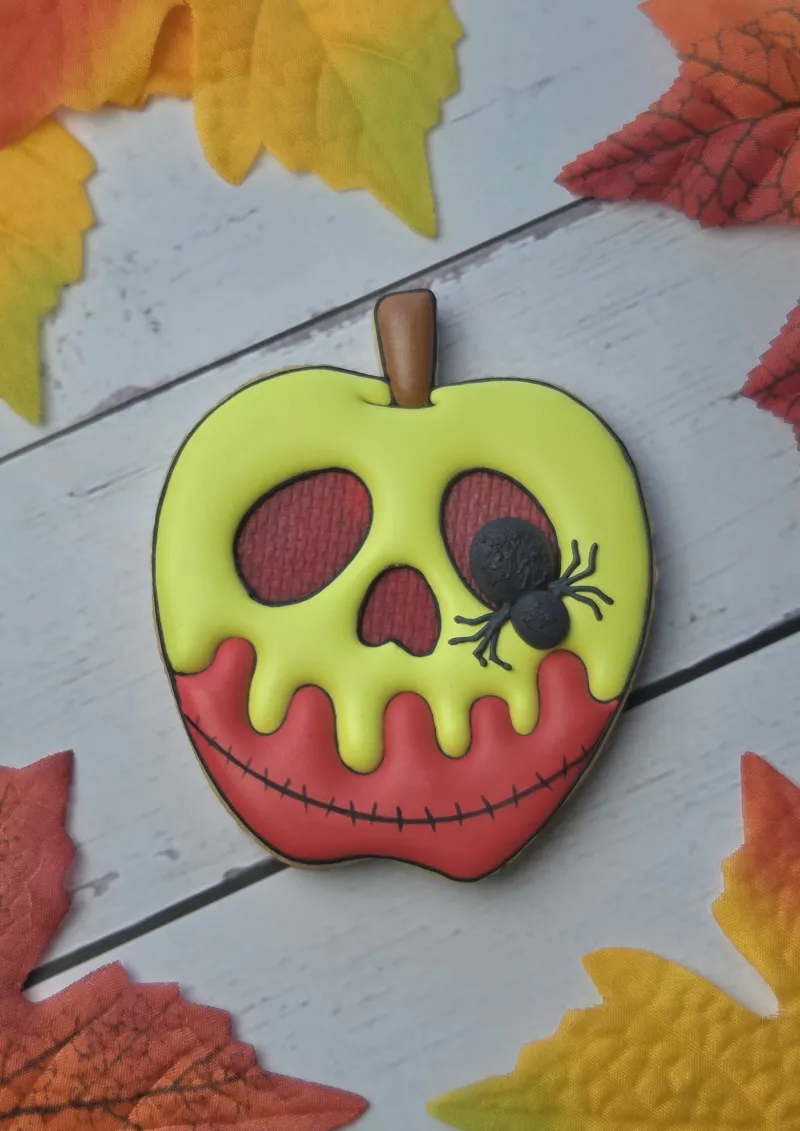 Poison Apple decorated cookie