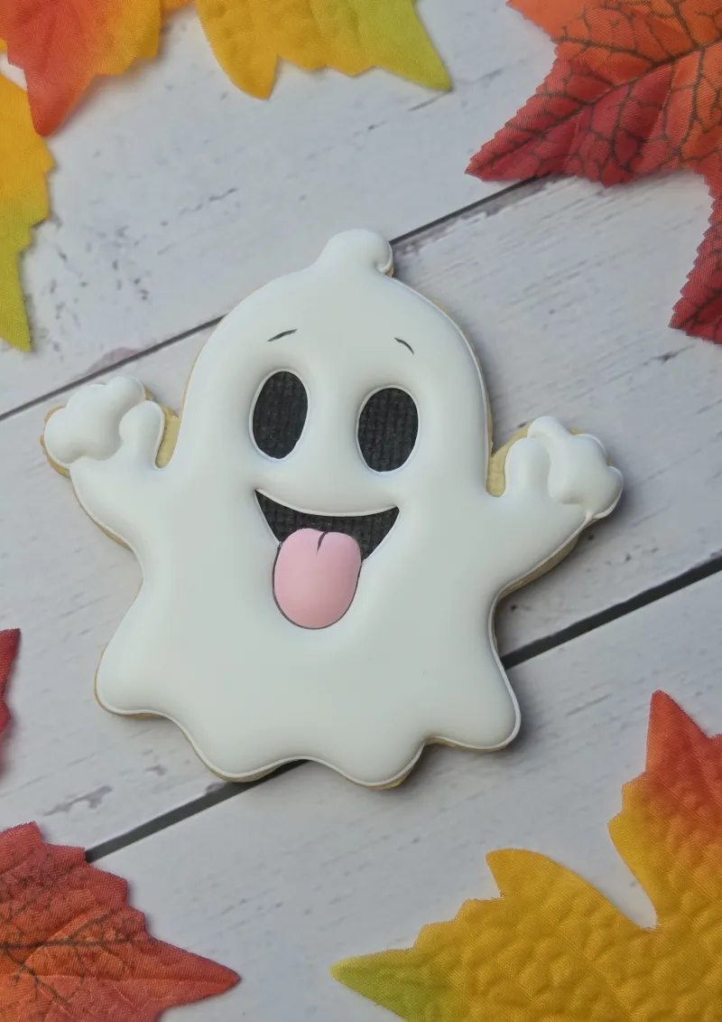 Happy Ghost decorated cookie