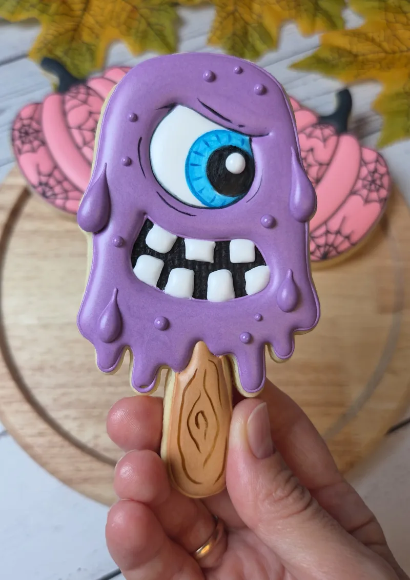 Cyclops Pop decorated cookie