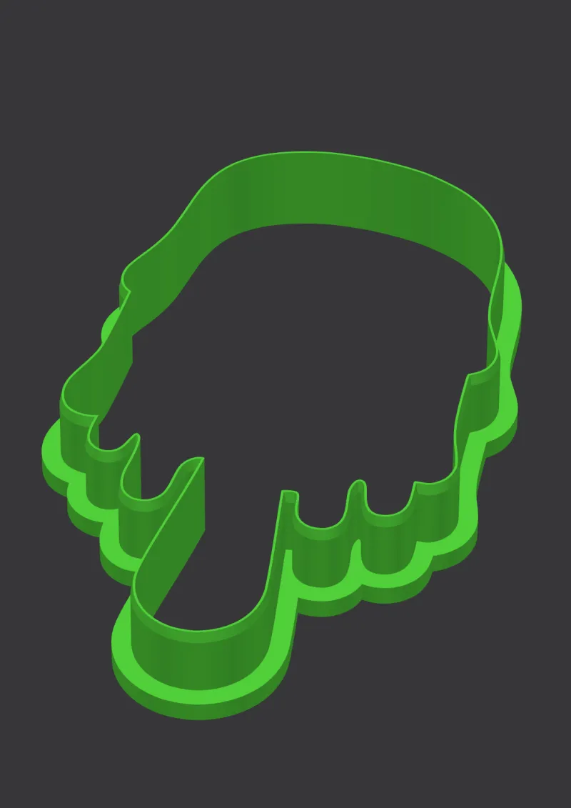 Cyclops Pop STL cookie cutter 3D preview