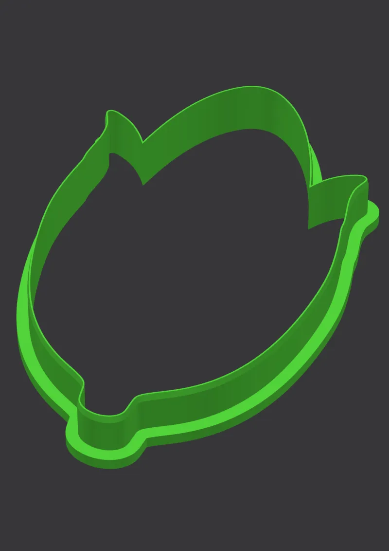 Corn Ghoul STL cookie cutter 3D preview