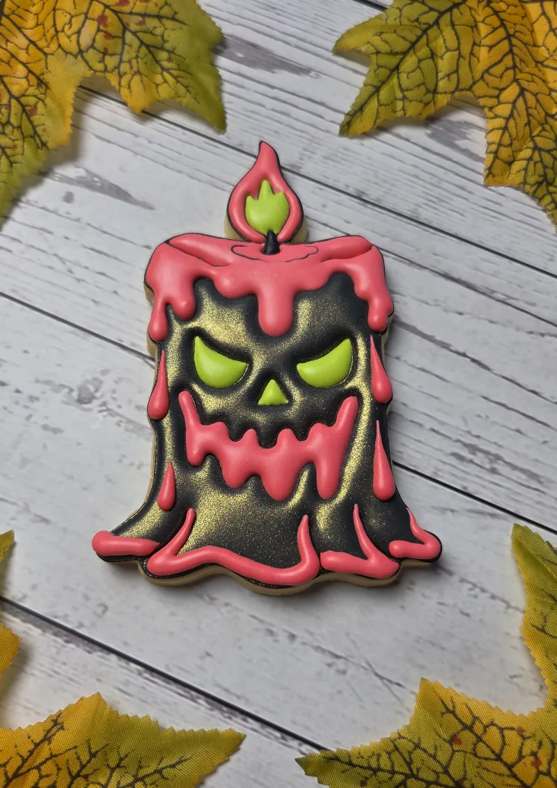 Cursed Candle decorated cookie