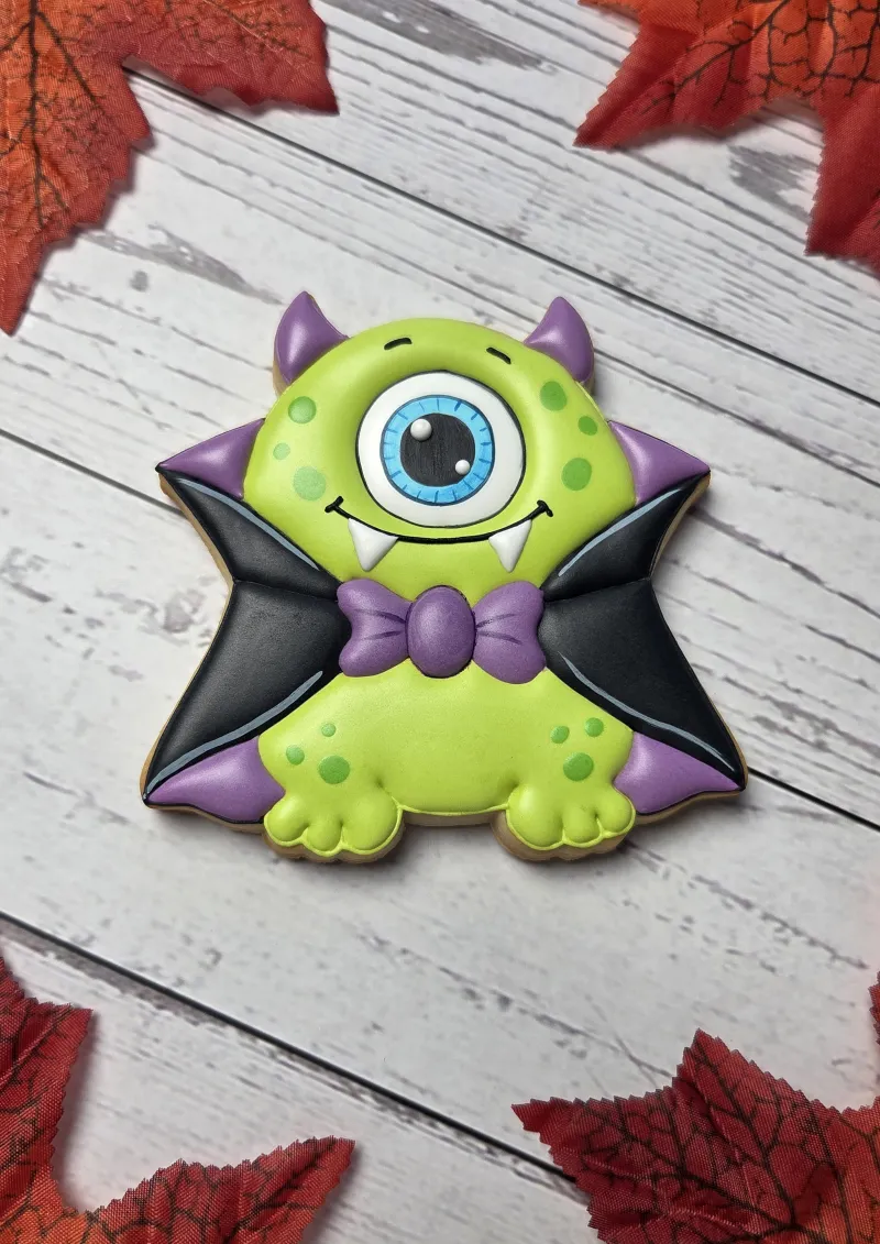 Cyclops Count decorated cookie