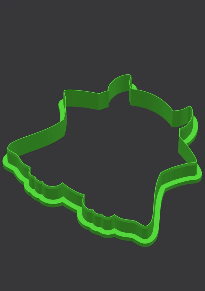 Cyclops Count STL cookie cutter 3D preview