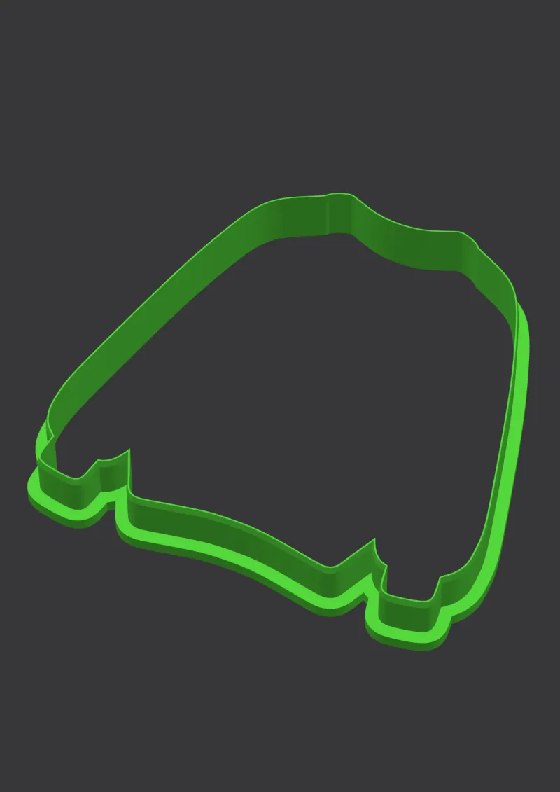 Cozy Sweater STL cookie cutter 3D preview