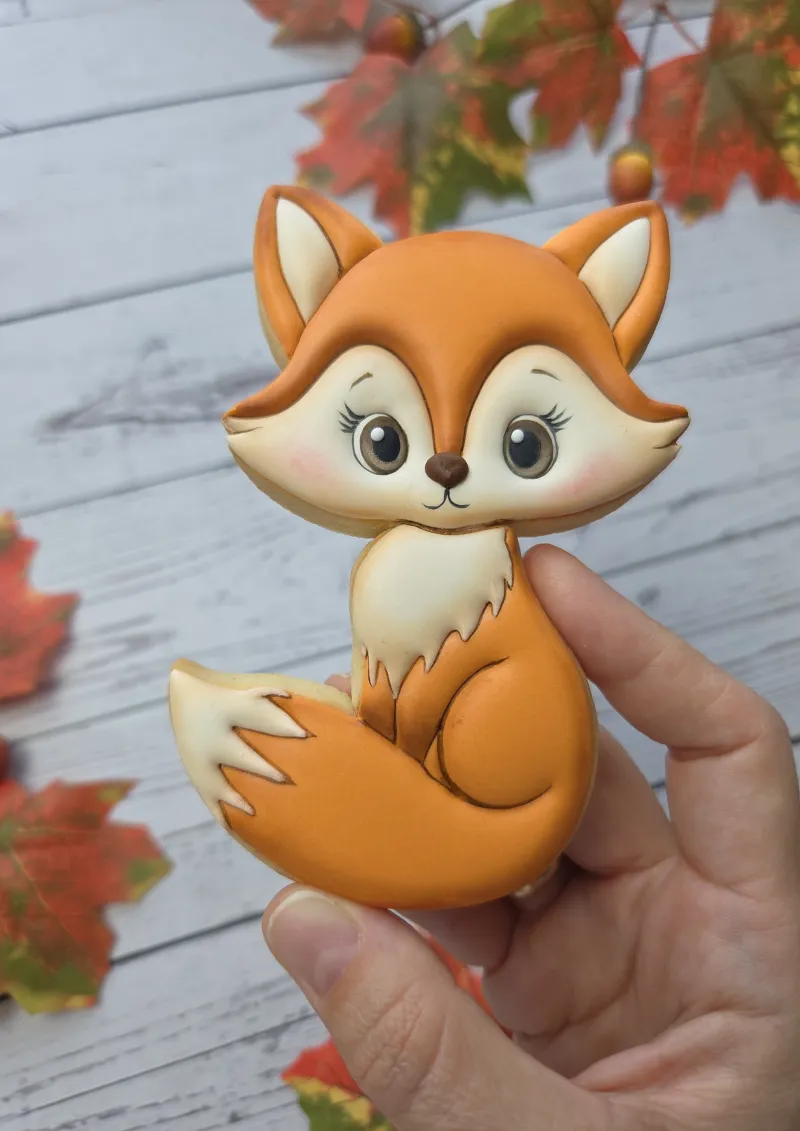 Fox (AF) decorated cookie