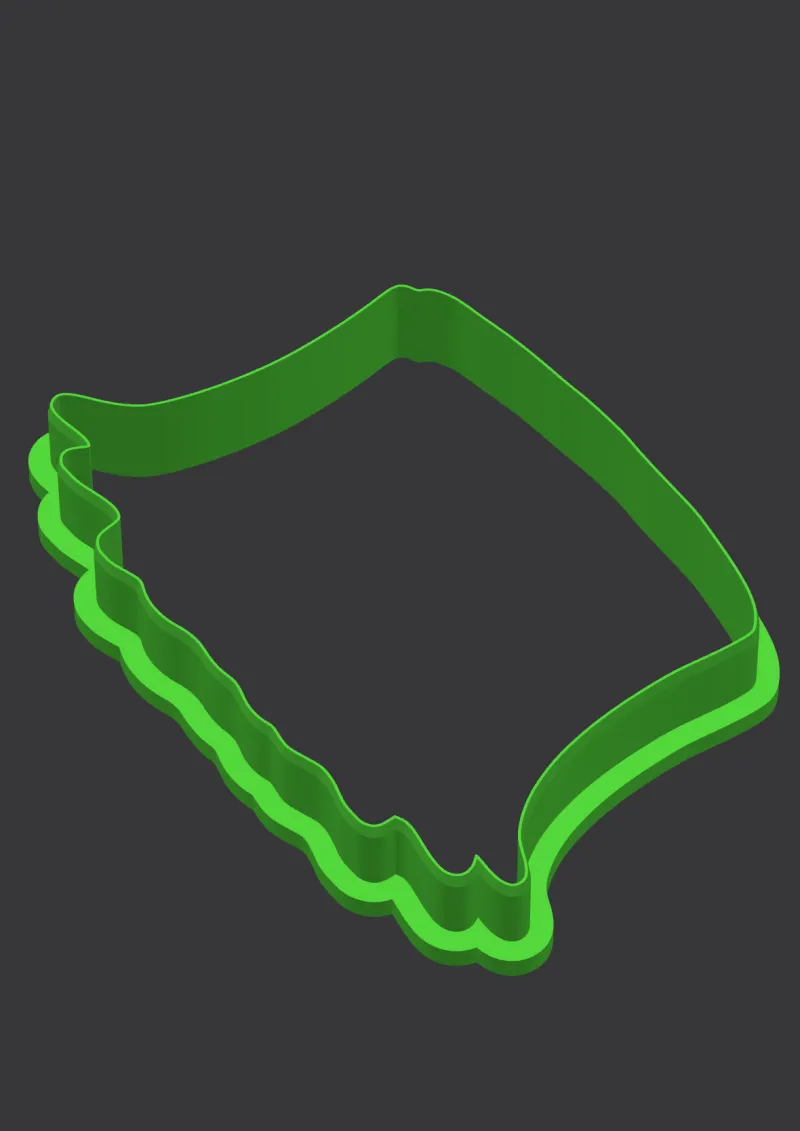 Tree Stump (AF) STL cookie cutter 3D preview