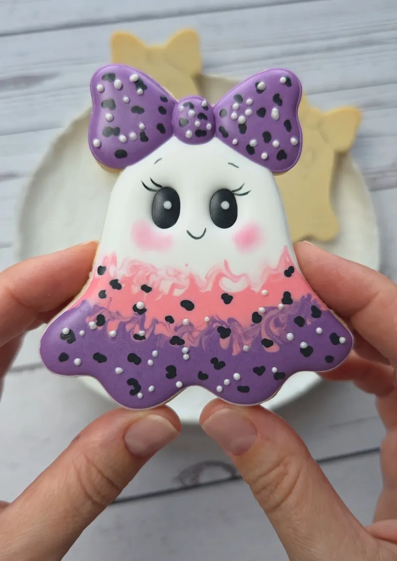 Boo Belle decorated cookie