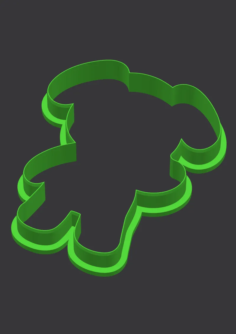 Stitch Pup STL cookie cutter 3D preview