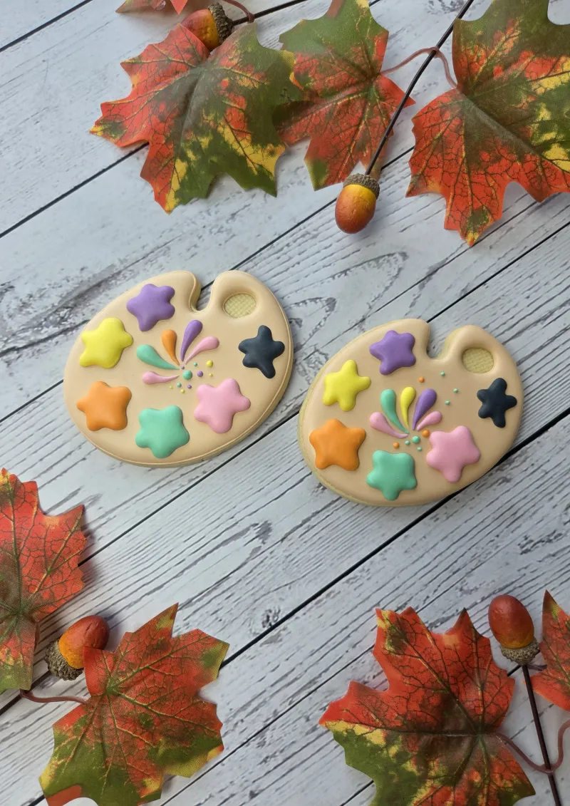 Paint Palette (BS) decorated cookie