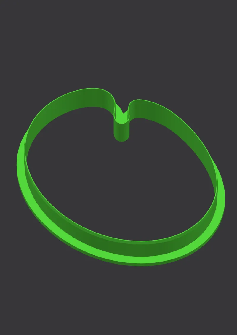 Paint Palette (BS) STL cookie cutter 3D preview