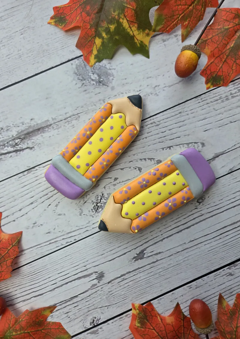 Pencil (BS) decorated cookie