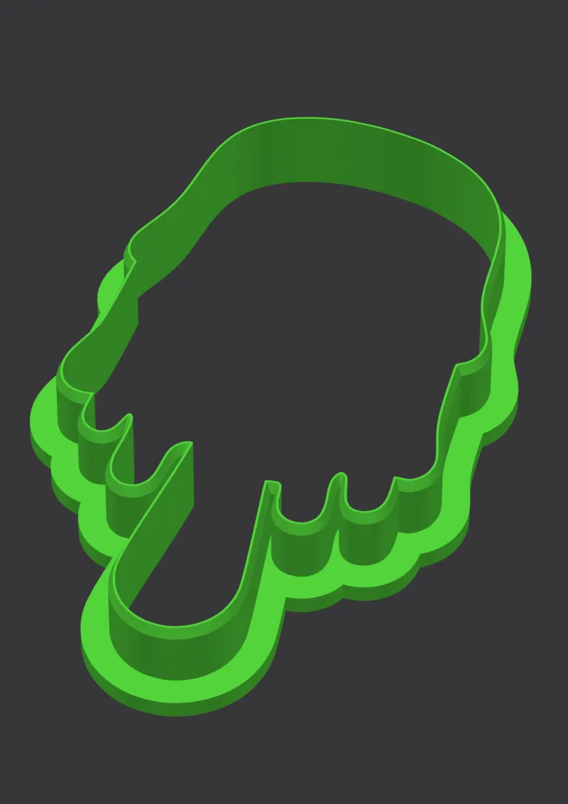 Cyclops Pop STL cookie cutter 3D preview