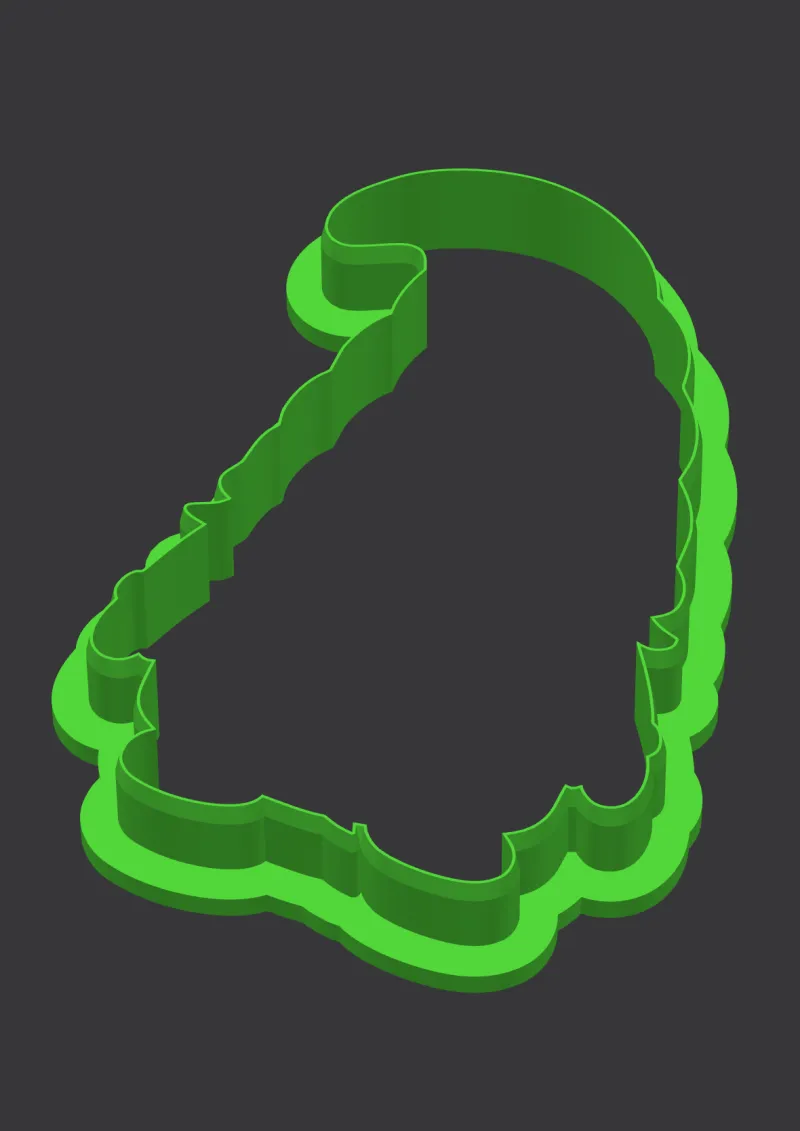 Cozy Gnome STL cookie cutter 3D preview