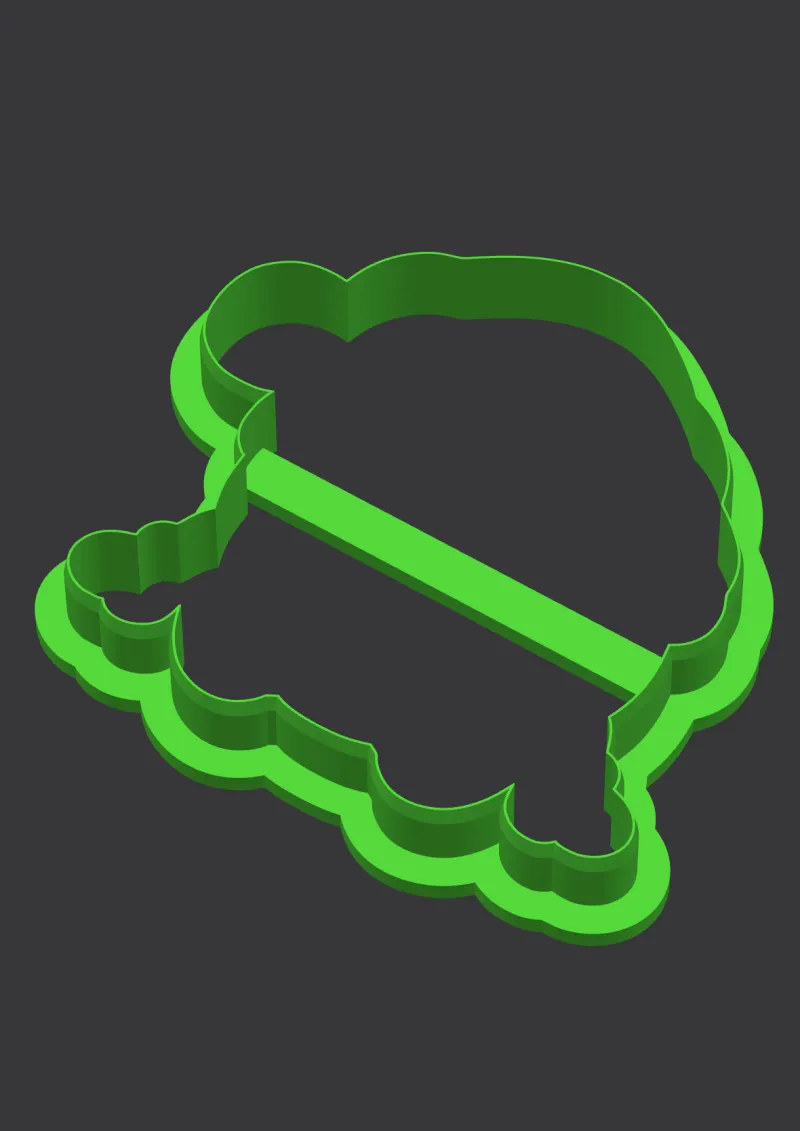 Snowball Cutie STL cookie cutter 3D preview