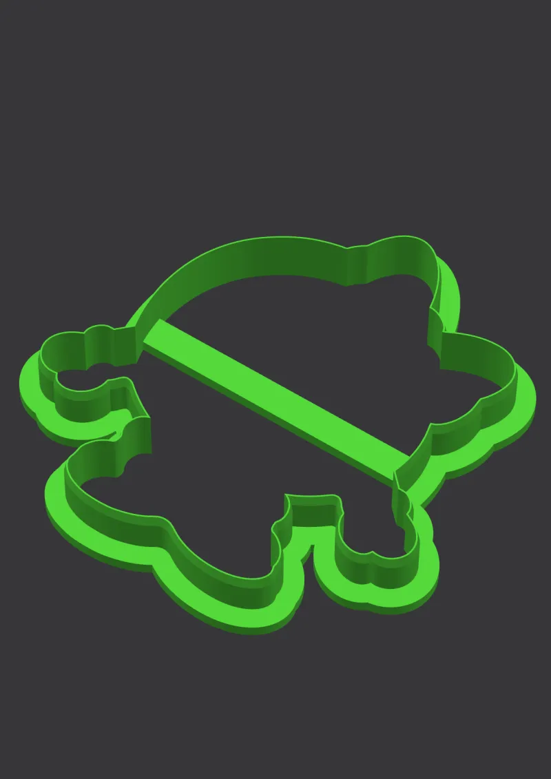 Snowball Sweetie STL cookie cutter 3D preview