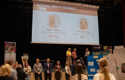 Festival vědy a techniky CIMF - úvodní slova starosty Lanškrouna a krajské radní