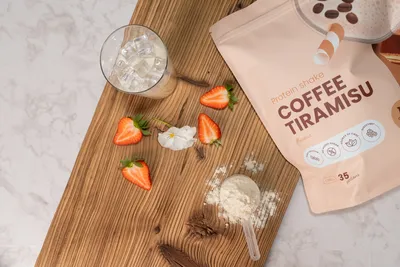 Produktová fotografie pro Keto Diet - tiramisu protein