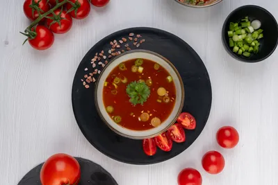 Produktová fotografie pro Keto Diet - rajčatová polévka 2