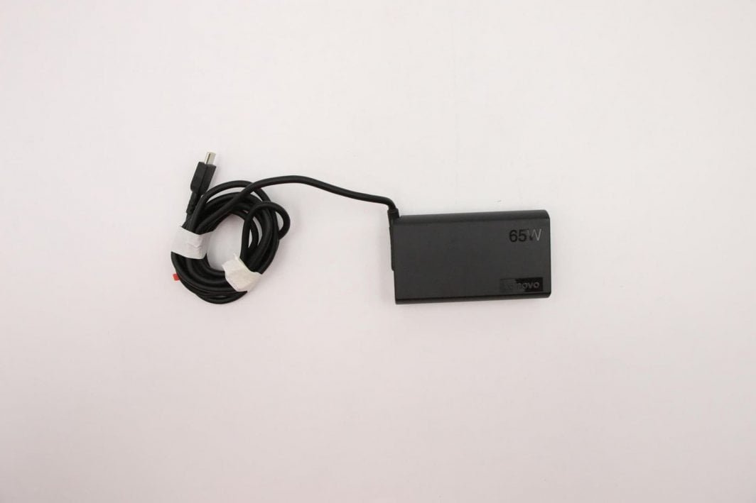 Lenovo PD Laptop Charger, 65W, 20V/15V/9V/5V, 3-pin, Black