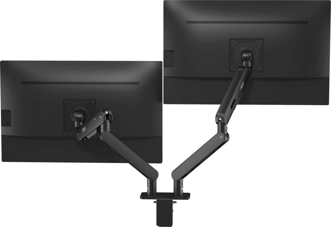 AOC Dual Monitor Desk Mount, For 2 Monitors, 17" - 34" - Thumbnail 8