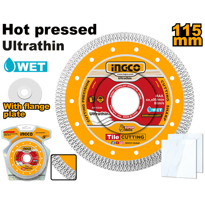 DMD081151HT – Disk Diamanti Ultra i holle 115×0.8×22.2mm